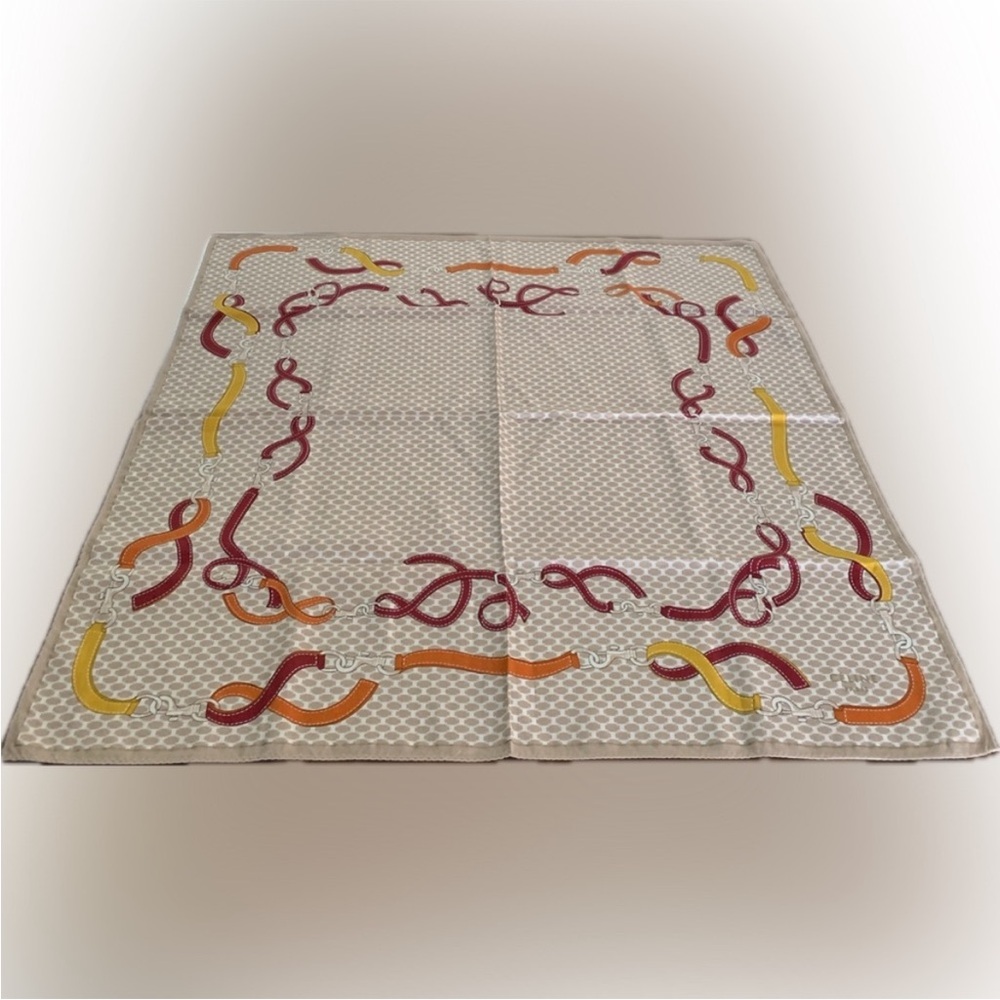 Celine Multicolor Chain Pattern Scarf - image 1